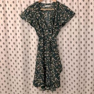 Here Comes the Sun floral wrap dress